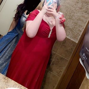 Red R&M Richard prom dress